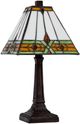 Cal® Lighting & Accessories Tiffany Dark Bronze/Green/Yellow Accent Lamp-2
