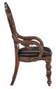 Mazin Furniture Bergen Dark Brown Dining Arm Chair-1