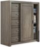 aspenhome® Modern Loft Greystone Sliding Door Chest-0