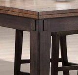 Allwood Furniture Group #119 7 Piece Rustic Dining Set-1