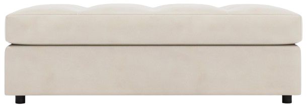 Bernhardt Nest Bernhardt Living Brown 56" Leather Ottoman-1