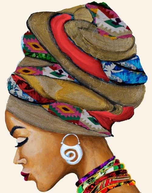 Classy Art African Goddess by Gina Ritter Wall Art-1