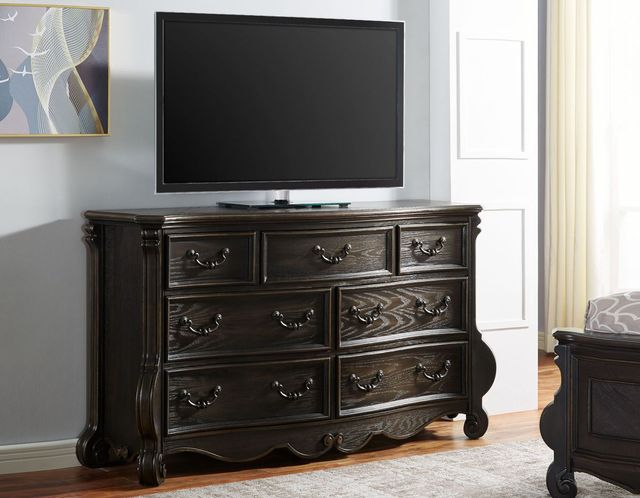 Steve Silver Co. Rhapsody Molasses Dresser and Mirror Set-1