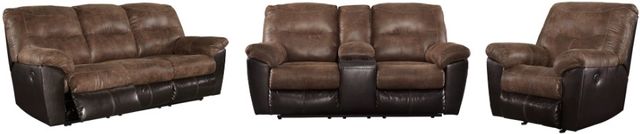 Signature Design by Ashley® Follett 3-Piece Coffee Living Room Set with Reclining Sofa-0