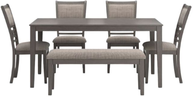Signature Design by Ashley® Wrenning 6-Piece Gray Dining Set-1