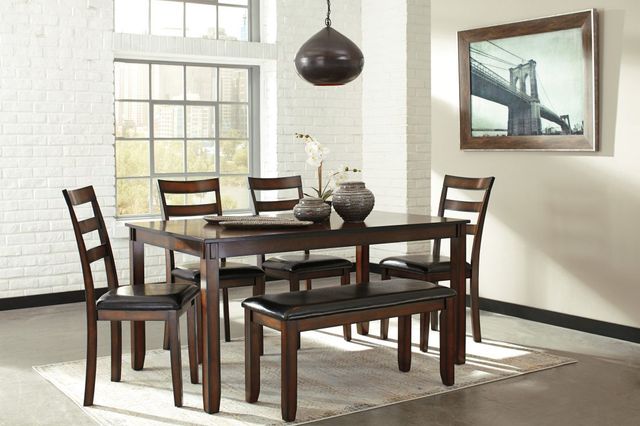 Signature Design by Ashley® Coviar 6-Piece Brown Dining Table Set-1