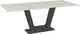 Amisco Customizable Amelia 84" Rectangular Dining Table with 0.5" Italian Porcelain on Glass Top-0