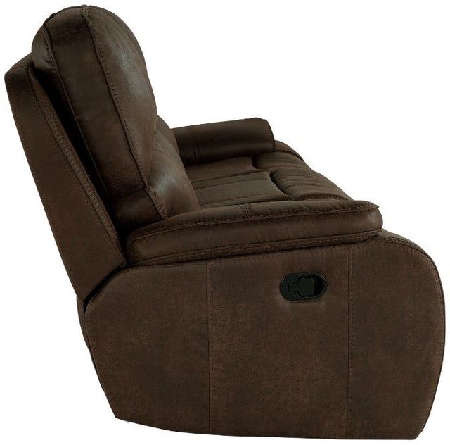 New Classic® Home Furnishings Brookings Brown Dual Manual Reclinining Sofa-1