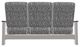 Telescope Casual Leeward Agra Classic/Warm Gray Fabric/Polymer Outdoor Cushion Three-Seat Sofa with Boardwalk Rustic Polymer Arms-3