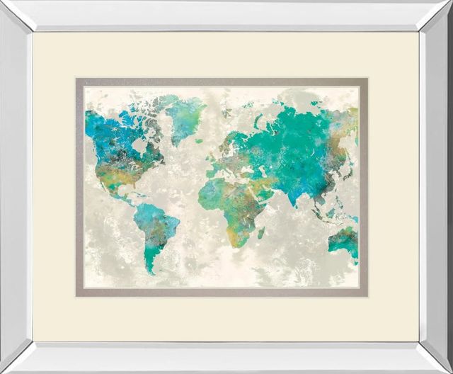 Classy Art No Borders By Fontaine, S. Mirror Framed Wall Art-1