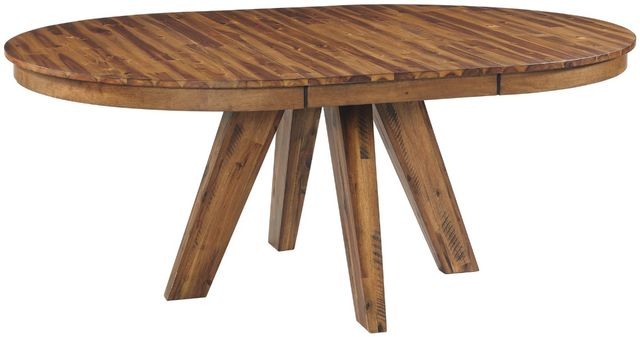 Intercon Vantage Organic Spice Acacia Round Pedestal Table-0