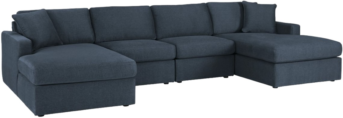 Modmax 4 Piece Modular Sectional with Double Chaise