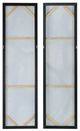 A & B Home 2-Piece Blue/Gold/White Cloud Elongated Framed Set-3