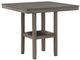 Mazin Furniture Sharon Gray 5 Piece Counter Height Dinette Set-2
