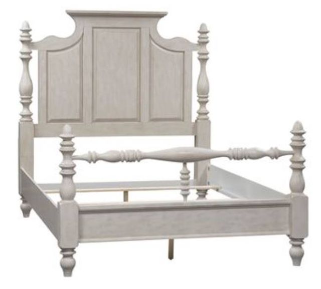 Liberty Furniture High Country Antique White Poster Bed-0
