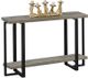 Titus Furniture T5045 Gray Console Table with Flat Black Frame-0