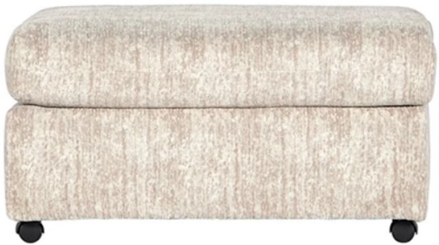 Hughes Furniture® 18600 Galactic Parchment Ottoman-0