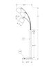 Monarch Specialties Inc. Black 71" Arc Floor Lamp with 3 Bulbs-2