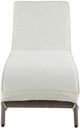 ACME Furniture Salena Beige/Gray Fabric/Wicker 13" Outdoor Patio Sun Lounge-1