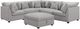 Coaster® Cambria 6-Piece Gray Upholstered Modular Sectional-0