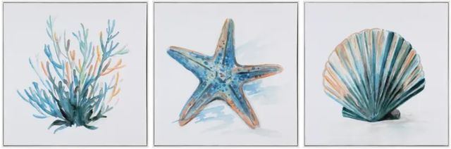 Crestview Collection Under The Sea 3-Piece Wall Art Set-0