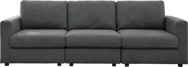 Signature Design by Ashley® Candela 3-Piece Charcoal Sectional-0