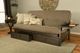 Kodiak Furniture Alamosa Linen Stone/Graystone Full Storage Futon with Mattress-1