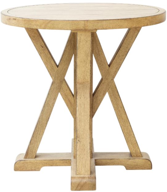 Legacy Classic Today's Traditions Natural Hickory Round End Table-2