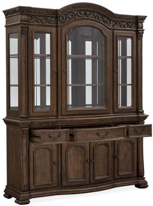 Magnussen Home® Durango Willadeene Brown Buffet and Hutch-3