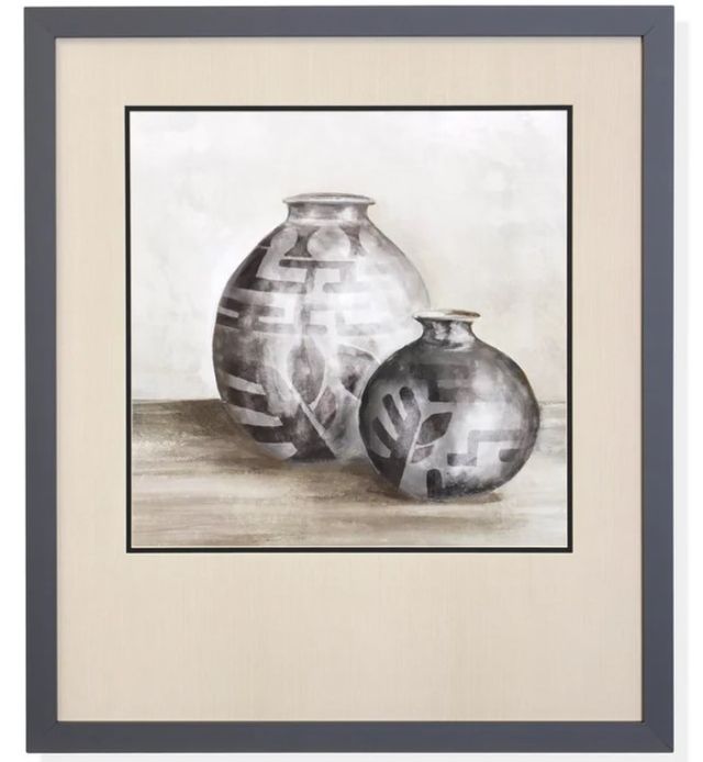 Stylecraft African Urns Gray/Light Gray/Taupe/White Wall Art-0