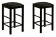 Linon Lance 2-Piece Black Counter Stool Set-0