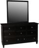 New Classic® Home Furnishings Tamarack Black Dresser and Mirror Set-0