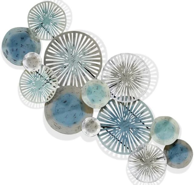 Stylecraft Indigo Plates Blue/Silver Wall Decor-0