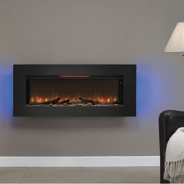 ClassicFlame® Felicity Black 47" Wall Mounted Infrared Quartz Fireplace-1