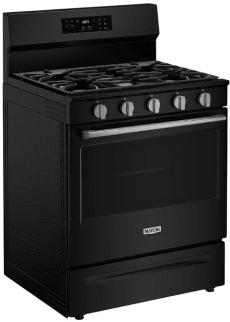 Maytag® 30" Black Freestanding Gas Range-2