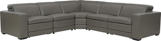 Signature Design by Ashley® Texline 6-Piece Gray Power Reclining Sectional-0