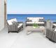 CabanaCoast® Customizable Chateau Wooden 24" Outdoor Square Side Table-4