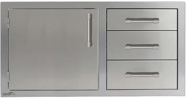 Alfresco™ 42" Stainless Steel Outdoor Door and Drawers Combo-0