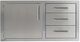 Alfresco™ 42" Stainless Steel Outdoor Door and Drawers Combo-0