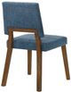 Armen Living Customizable Channell 2-Piece Blue Upholstered Dining Chair Set-3