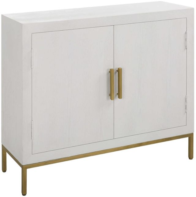 Uttermost® Front Range White Cabinet-0