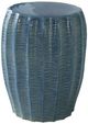 Uttermost® Harbor Aque Blue Ceramic Outdoor Garden Stool-0
