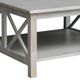 John Thomas Furniture® Home Accents Taupe Gray Square Coffee Table-1