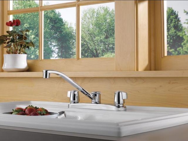 Peerless Core Chrome 6" 2-Handle Kitchen Faucet-1