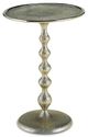 Currey & Company Hookah Nickel Accent Table-0