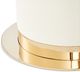 Michael Amini® Lisbon Silken Matte Cream Round Dining Table-2