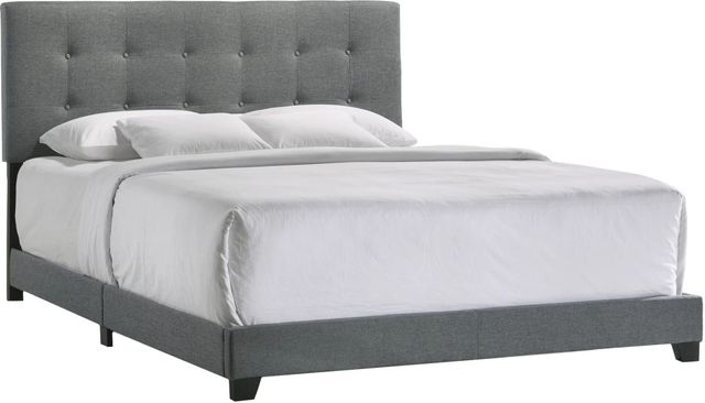 Intercon Addyson Gunmetal King Upholstered Panel Bed-0