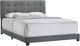 Intercon Addyson Gunmetal King Upholstered Panel Bed-0