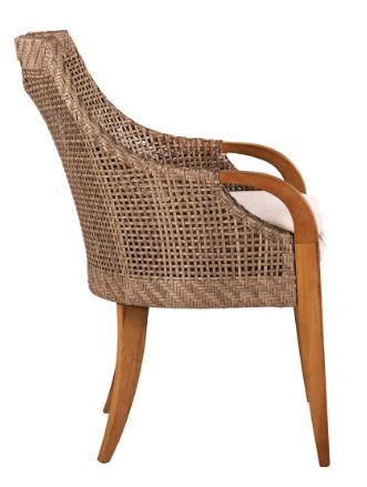Lane Venture® Edgewood Natural Teak Dining Arm Chair-1
