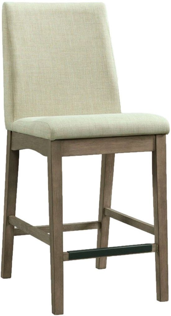 Elements International Dapper Gray Counter Side Chair-0